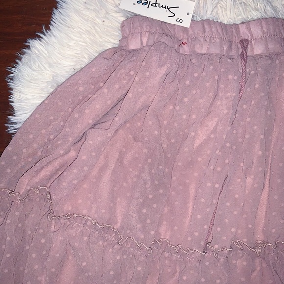 mauve layered skirt - Picture 2 of 4